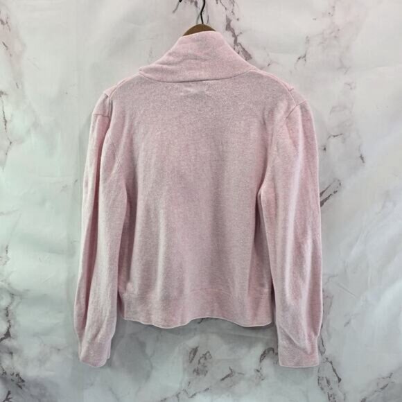 & Other Stories Sweater Women Medium Pink Tie Neck Merino Wool Balloon - Picture 6 of 11